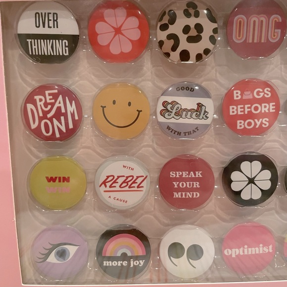 Kate Spade Magnets Set o 24 Actually I Can Dorm Decor Refrigerator School Locker - Picture 3 of 5